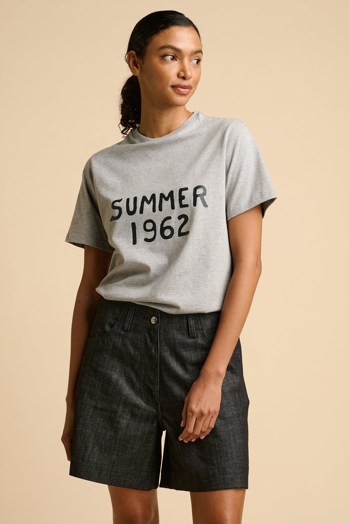 Work Short Denim - Black