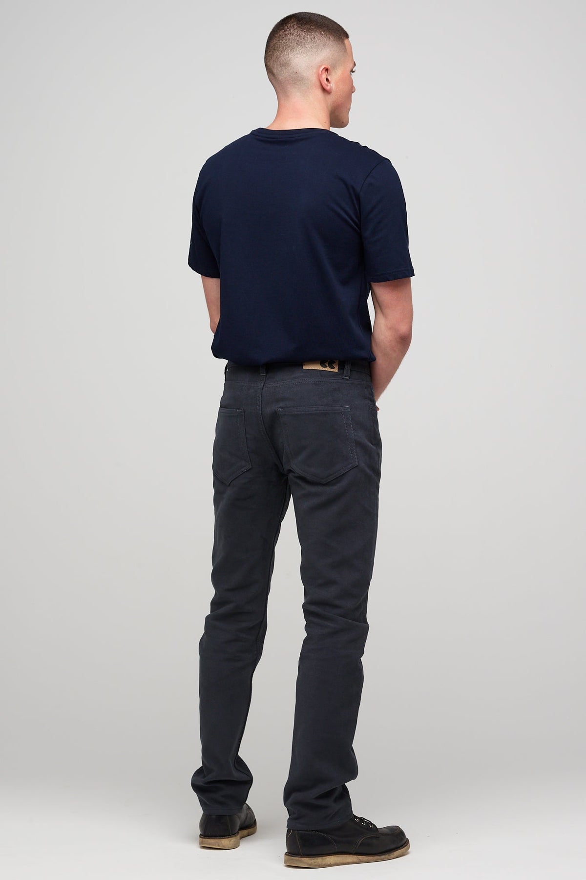 Barry Slim Moleskin Five Pocket Jeans - Slate Grey