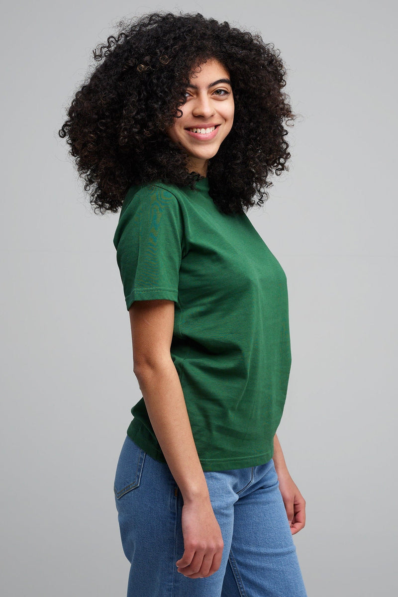 Short Sleeve T Shirt Plastic Free - Bottle Green
