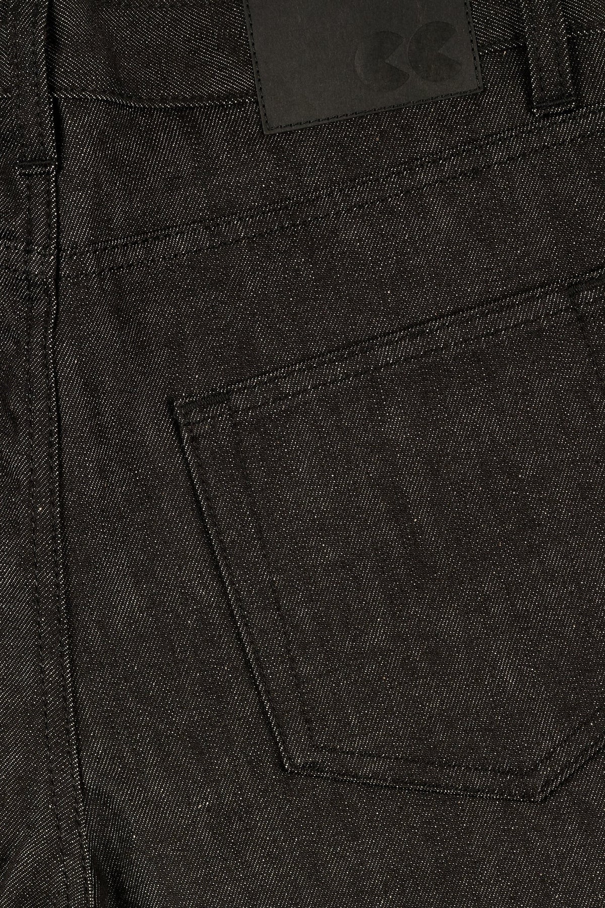 Barry Slim Selvedge Denim Five Pocket Jeans - Black Raw Denim