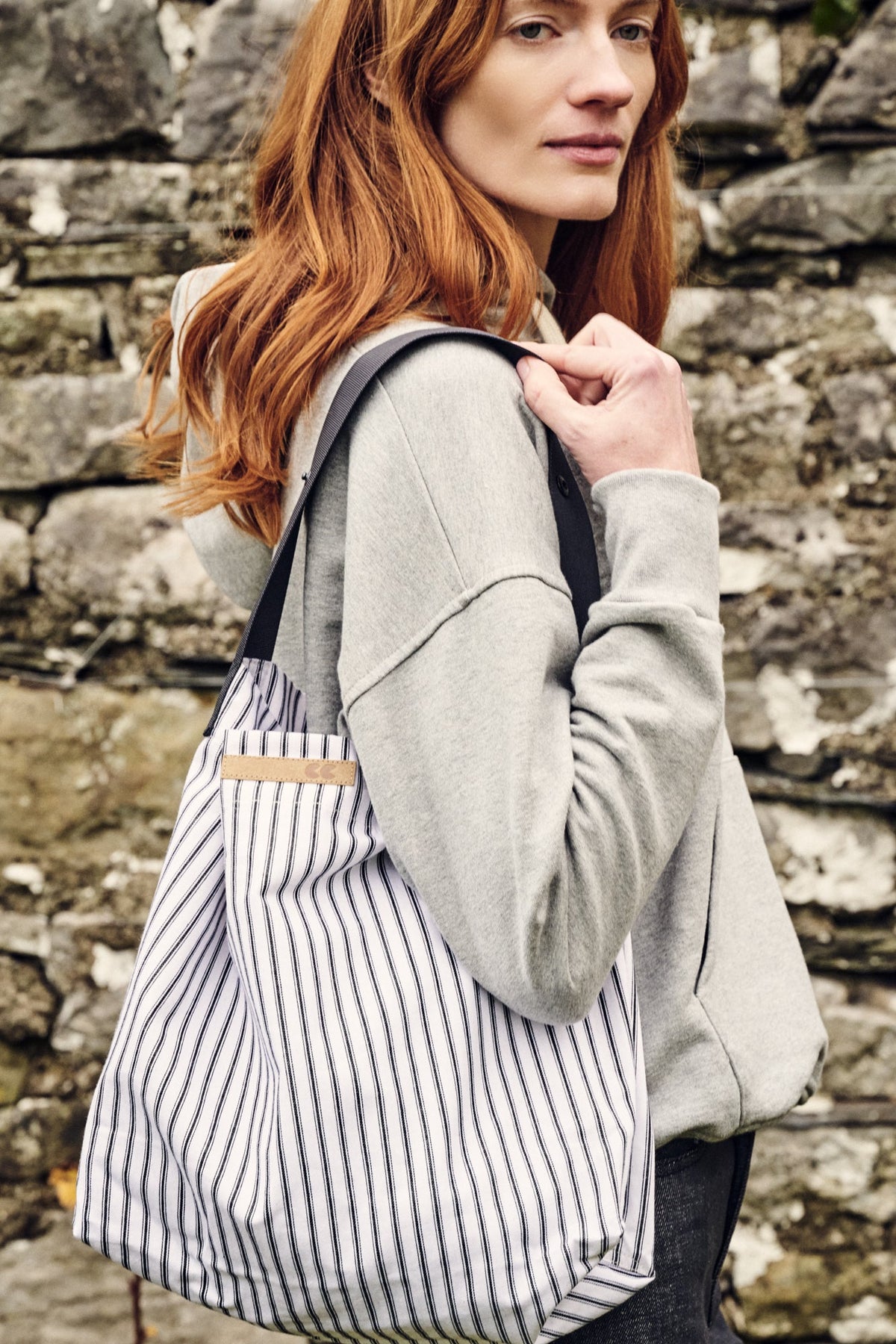 Pack a Sack - White/Black Stripe