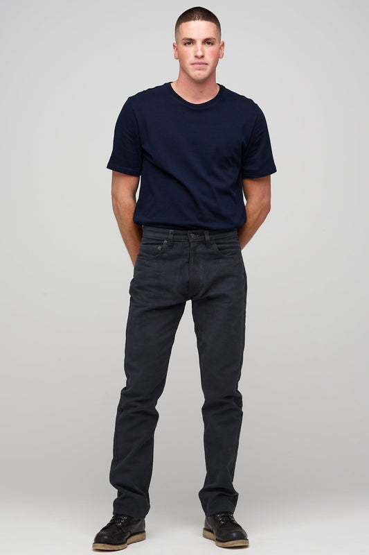 Barry Slim Moleskin Five Pocket Jeans - Slate Grey