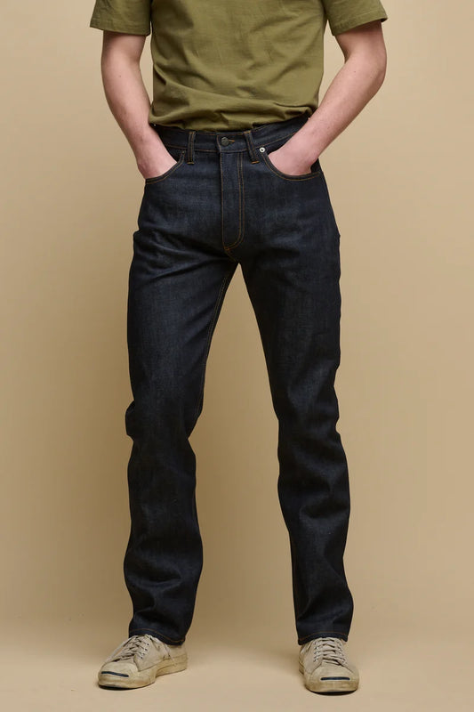 Barry Slim Selvedge Denim Five Pocket Jean - Raw Denim