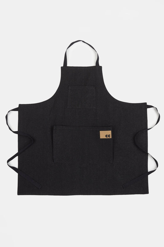 Apron - Black Denim